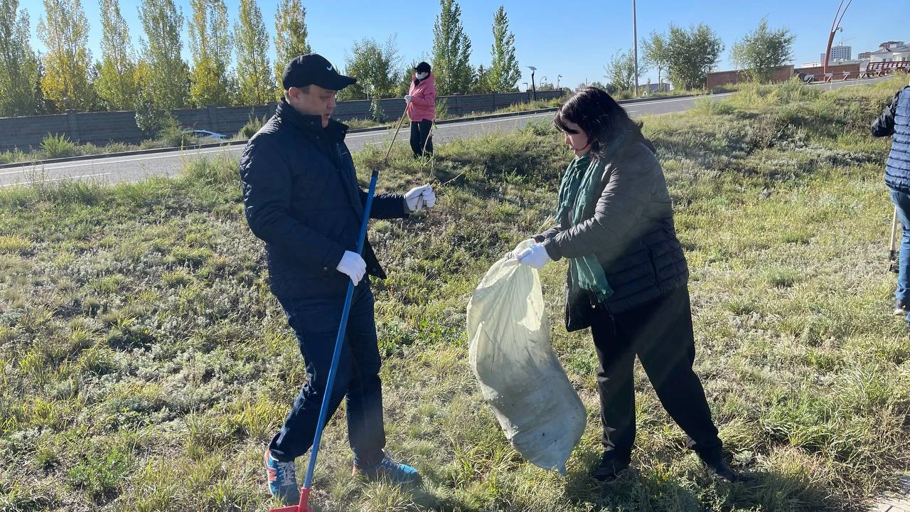 Сотрудники УДП РК приняли участие в экологической акции World Clean Up Day 
