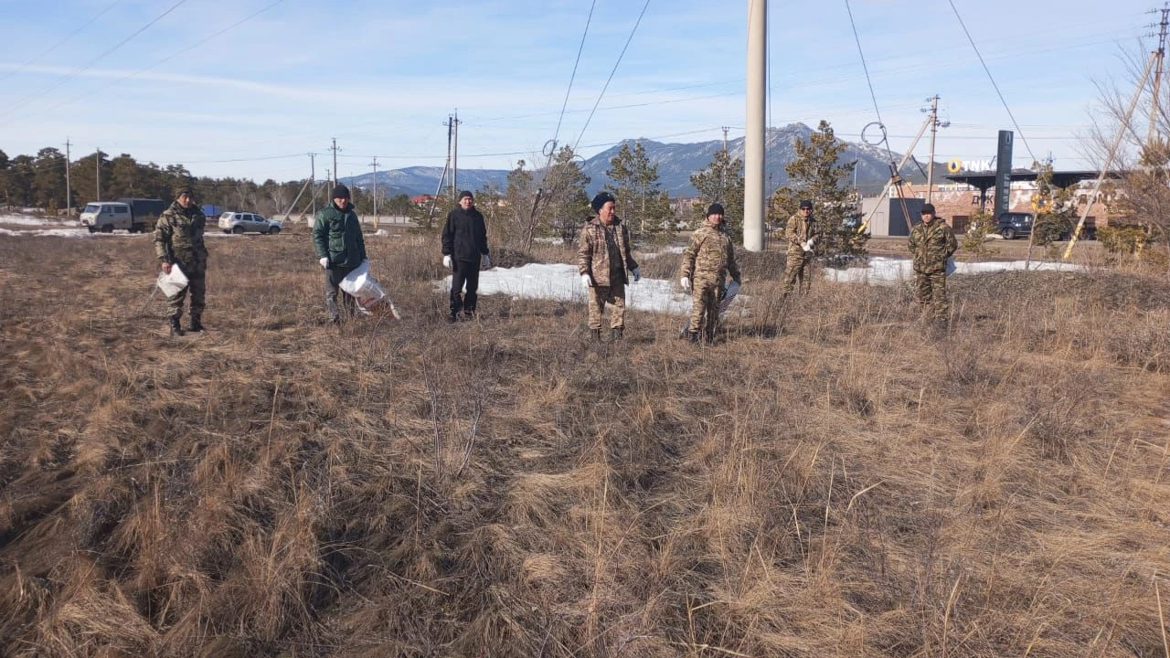 Эстафету чистоты и порядка поддержали в Бурабае 