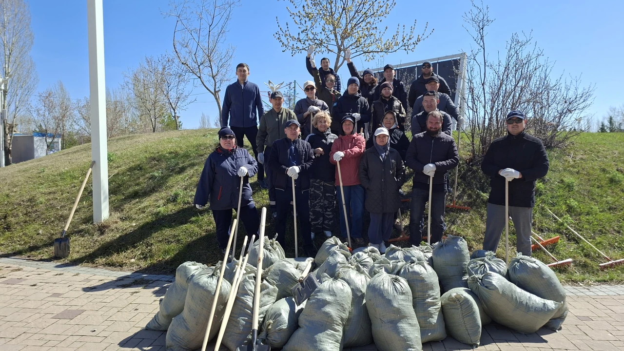 ҚР Президентінің Іс басқармасы жүйесінің қызметкерлері жалпыұлттық экологиялық акцияны жалғастыруда 