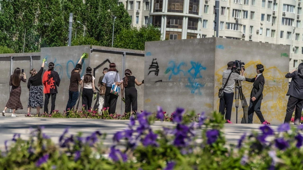 Президент орталығында street-art жанрында мәдени шара өтті 