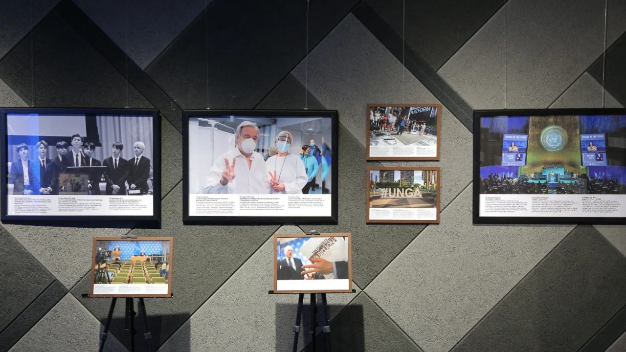 Президенттік орталықта Біріккен Ұлттар Ұйымының 80 жылдығына арналған «БҰҰ – 80: Фильтрсіз» атты фотокөрме ашылды 